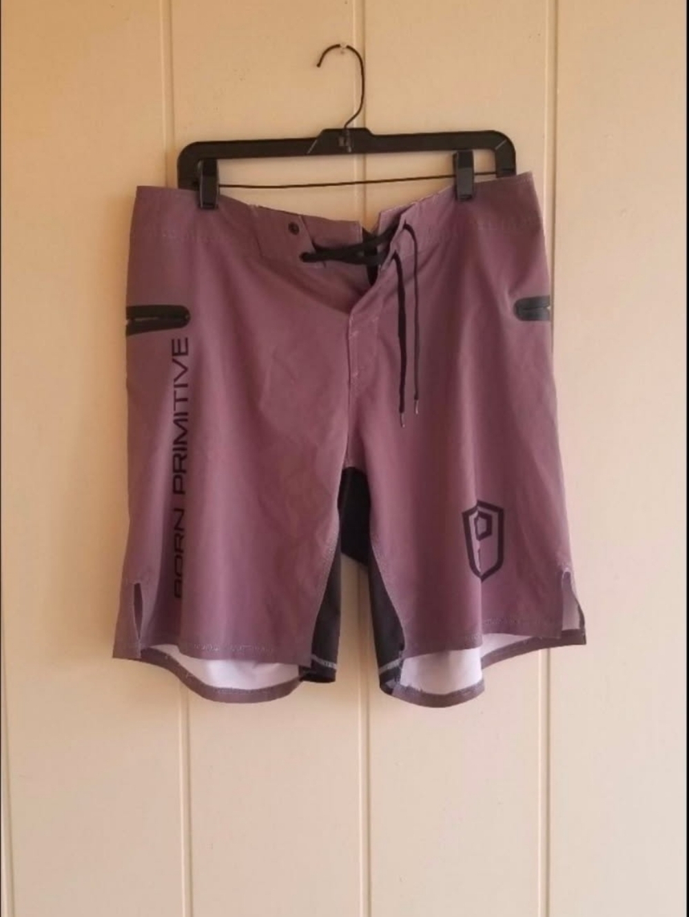 Born Primitive Grey Athletic Training Shorts Sz 34